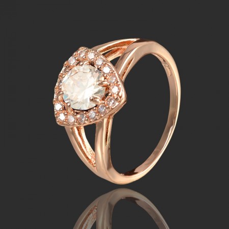 Позолоченное кольцо Fallon 83200347-белый фианит фото | Brulik