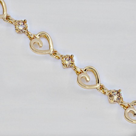 Неординарный браслет  72785 - шампань фото | Brulik