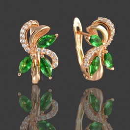 Позолоченные серьги  XP 969