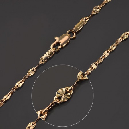 Позолочений ланцюжок Fallon 84100140-48 фото | Brulik