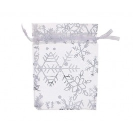 Мешочек 12*9 белый из органзы для бижутерии 