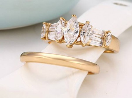 Двойное кольцо 12857 фото | Brulik