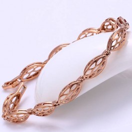 Неординарный позолоченный браслет 72237