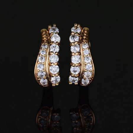 Позолоченные серьги 2754 фото | Brulik