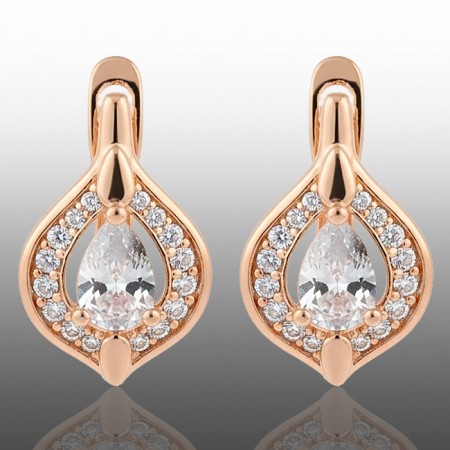 Позолочені сережки Xuping 24338 фото | Brulik