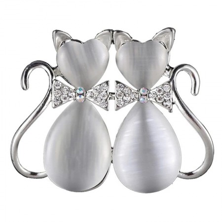 Брошь 8051-серый фото | Brulik