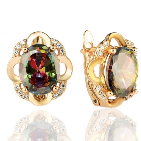 Позолоченные серьги Xuping 22191 фото | Brulik