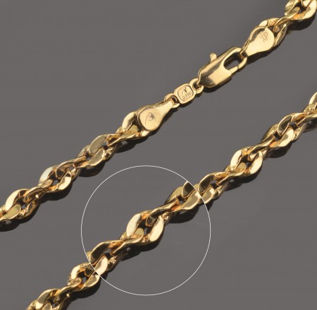 Позолоченная цепочка XP 4072 фото | Brulik