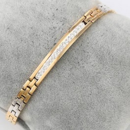 Шикарный элитный браслет с фианитами 74488