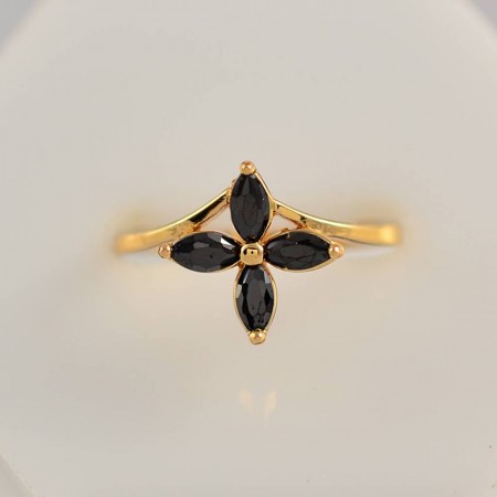 Миловидное кольцо в позолоте 10-1011 фото | Brulik