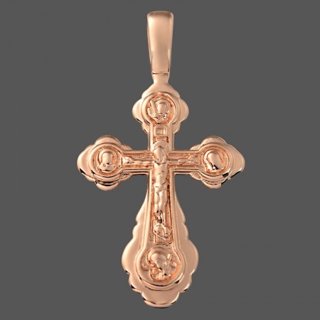 Позолоченный крест Fallon 86100314 фото | Brulik