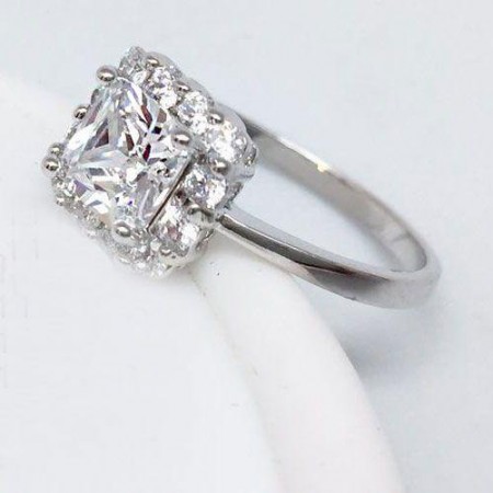 Кольцо с фианитом Xuping 10-1135 фото | Brulik