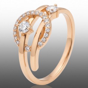 Позолочена каблучка Xuping 10954 фото | Brulik