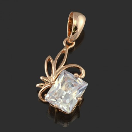 Позолоченный кулон Fallon 86200037-белый фото | Brulik