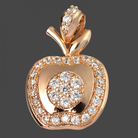 Позолоченный кулон "Яблоко"Xuping  3597 фото | Brulik