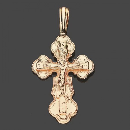 Позолоченный крест Fallon 86100042 фото | Brulik