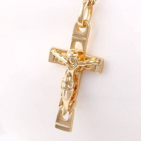 Безупречный позолоченный крестик 32424 фото | Brulik