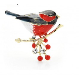 Брошь позолоченная 