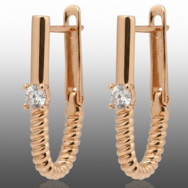 Позолочені сережки Xuping 24652