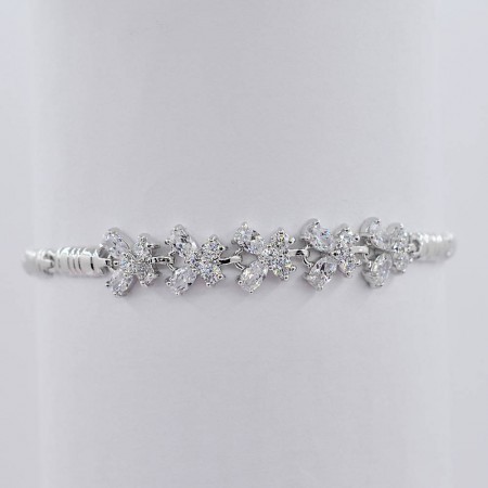 Браслет с фианитами оптом 10-7364  фото | Brulik