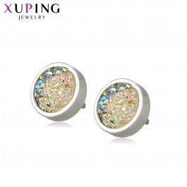 Серьги-гвоздики Xuping 99513-желтые фианиты