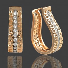 Позолоченные серьги  XP 915