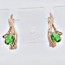Сережки "Сказка" 26923 - изумрудный фото | Brulik