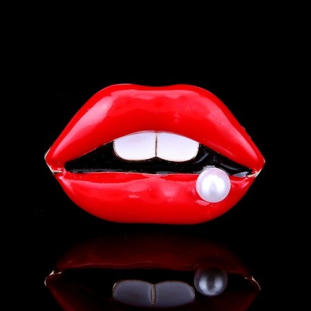 Брошь  "Губы" 8776 фото | Brulik