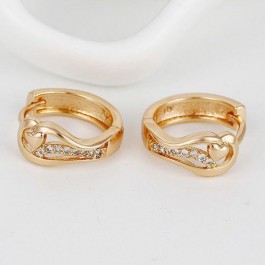 Позолоченные серьги с фианитами XP 93044