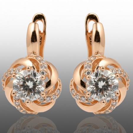 Позолочені сережки Xuping 24649 фото | Brulik