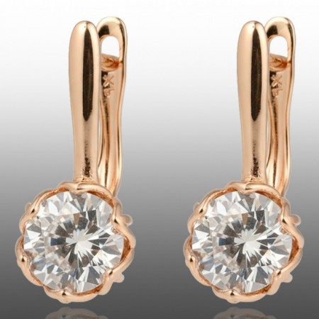 Позолочені сережки Xuping 24640 фото | Brulik