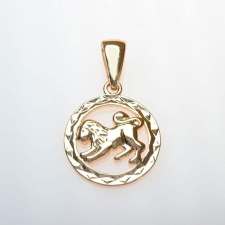 Позолоченный кулон с фианитами Fallon 8613209-лев фото | Brulik