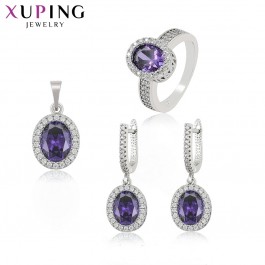 Комплект Xuping 65794-фиолетовые фианиты