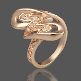 Позолоченное кольцо с фианитами Fallon 8320932