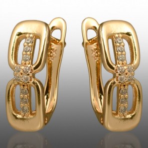 Позолочені сережки  Xuping 24727 фото | Brulik