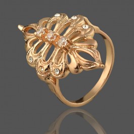 Позолоченное кольцо  Fallon 8324011