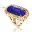 Шикарное кольцо Xuping 13124 - синий фото | Brulik
