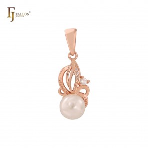 Позолочений кулон з перлиною  Fallon 86201453 фото | Brulik