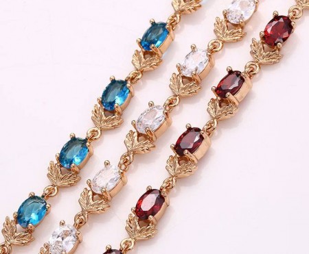 Аристократичный браслет 72851 - белый фото | Brulik