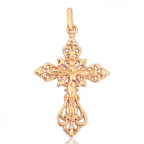 Позолочений хрестик Fallon 86100369 фото | Brulik