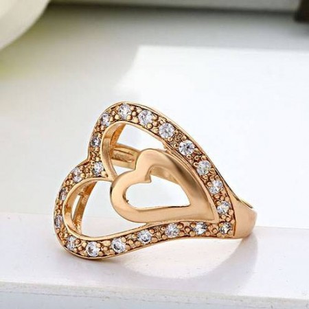 Кольцо "Double Hearts" 13171 фото | Brulik