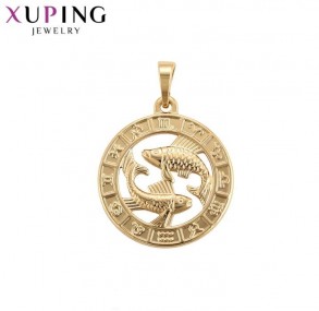 Позолочений кулон Xuping 32454 - рибы фото | Brulik