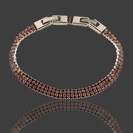 Браслет Xuping 7797-красные фианиты фото | Brulik