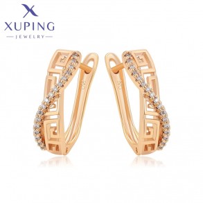 Позолочені сережки  Xuping X001203087 фото | Brulik