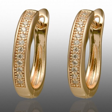 Позолочені сережки  Xuping 24747 фото | Brulik