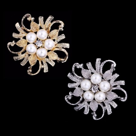 Брошь 847507-белый фото | Brulik