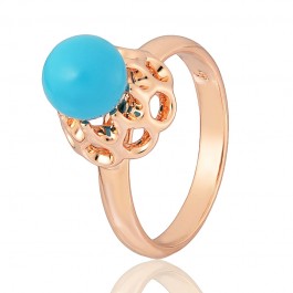 Позолоченное кольцо Fallon 83200111-голубая жемчужина