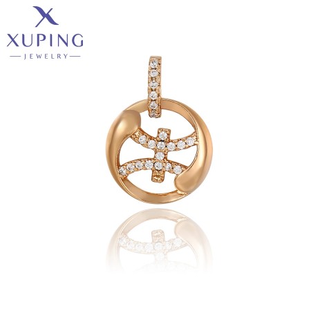 Позолоченный кулон "Знаки зодиака" Xuping A00516225-рыбы фото | Brulik