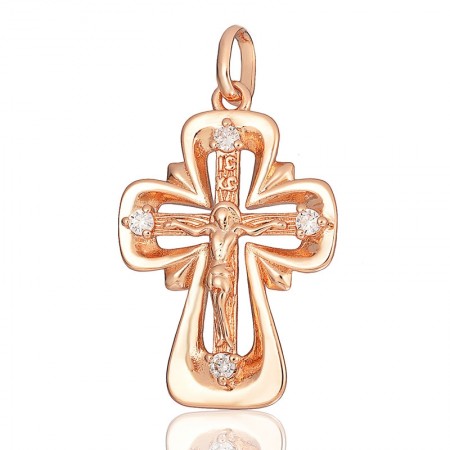 Позолоченный крестик Fallon 86201219 фото | Brulik