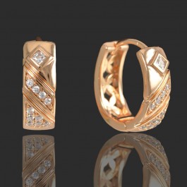 Позолоченные серьги  Xuping  9383